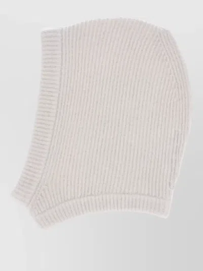 Rick Owens Casual Stretch Fit Ribbed Texture Hat In Neutral