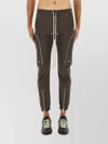 Rick Owens Casual Trousers With Drawstring And Pockets In Brown