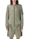 Rick Owens Celadon Lightweight Jacket With Ribbed Collar