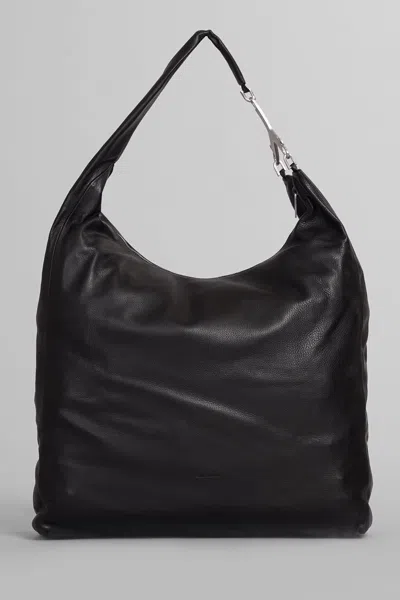 Rick Owens Cerberus Bag Shoulder Bag In Black Leather