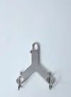 Rick Owens Cerberus Keyring In Silver
