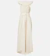 Rick Owens Chalice Cutout Cotton Poplin Maxi Dress In White