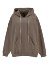 Rick Owens X Champion Hoodie Sweatshirt In Grey