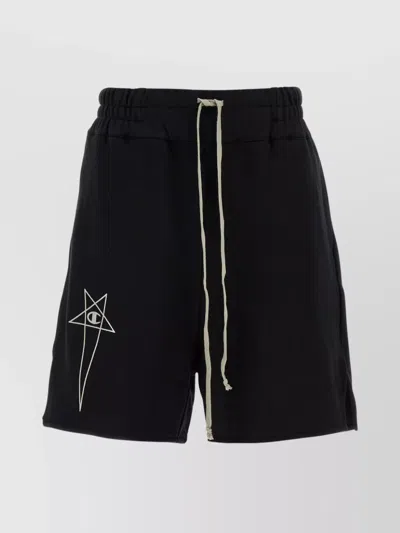 RICK OWENS CHAMPION X BERMUDA GRAPHIC PRINT