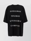 Rick Owens Champion X Owens Crew Neck Graphic T-shirt In Black