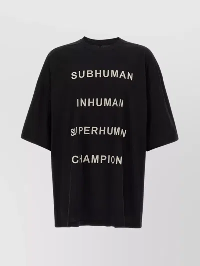 RICK OWENS CHAMPION X OWENS CREW NECK GRAPHIC T-SHIRT