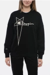 Rick Owens ' Crew Neck Sweatshirt With Logo Embroidery