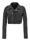 Rick Owens Black Cropped Luke S Stooges Jacket