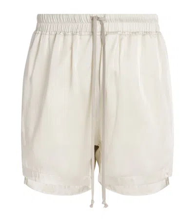 RICK OWENS CHARMEUSE DRAWSTRING SHORTS
