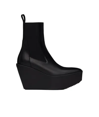 Rick Owens Chelsea Boots In Black