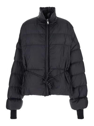 Rick Owens Chic Mini Coat For Women In Black