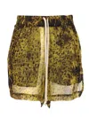 Rick Owens Chiffon Shorts Trousers Multicolor In Multi