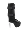 Rick Owens Stylish And Simple Platform Leather Boots In Black