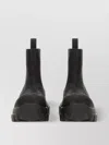 Rick Owens Chunky Sole Ankle Length Leather Boots