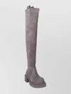 Rick Owens Chunky Sole Over-the-knee Ankle Boots In Gray
