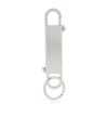 Rick Owens Gemini Logo-debossed Keyring In White