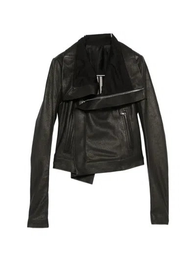 Rick Owens Classic Biker Jacket In Black
