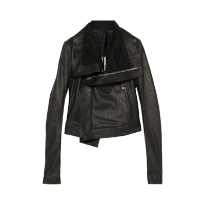 Pre-owned Rick Owens Classic Biker Jacket 'black' | Women's Size 42