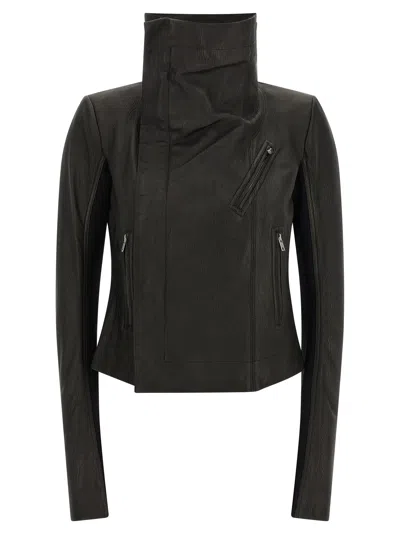 Rick Owens 'classic Biker' Jacket In Gray