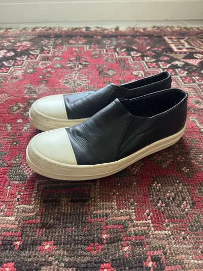 Pre-owned Rick Owens Classic Boat Shoes In Black