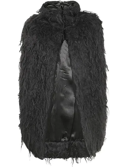 Rick Owens Classic Cape Clothing In Black