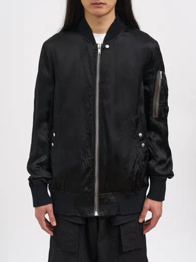 Rick Owens Classic Flight Bomber Black In Blue
