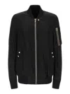 Rick Owens Black Solid Bomber Jacket In Black