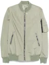 Rick Owens Celadon Lightweight Jacket With Ribbed Collar In Green
