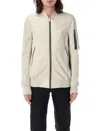 Rick Owens Off-white Hollywood Classic Flight Leather Jacket In Dinge