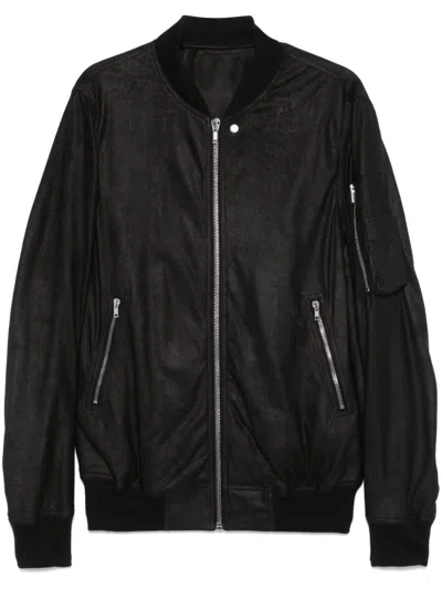 Rick Owens Classic Flight Jacket In Black