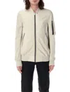 Rick Owens Off-white Hollywood Classic Flight Leather Jacket In Neutrals
