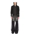 Rick Owens Classic Flight Leather Bomber Jacket In Black