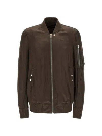 RICK OWENS CLASSIC FLIGHT ZIP-UP BOMBER JACKET