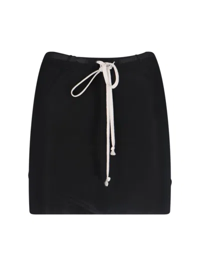 Rick Owens Classic Mini Skirt - Black