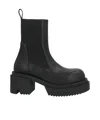 Rick Owens Classic Platform Leather Boots In Black