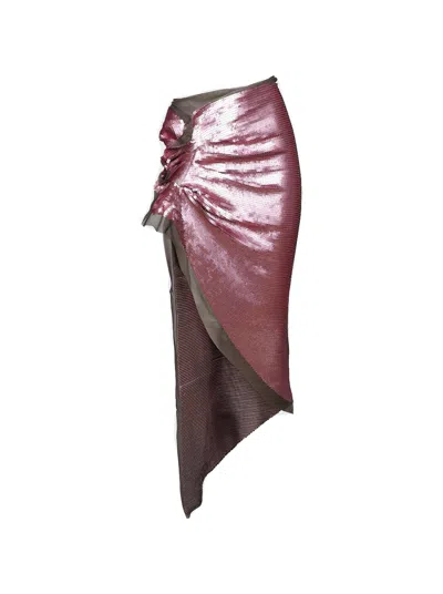 Rick Owens Classic Skirt In Burgundy