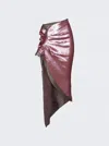 Rick Owens Long Skirt In Silk Chiffon With Sequins Skirts Rose In Multi