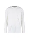 Rick Owens Crew Neck Long Sleeves Plain Design In White