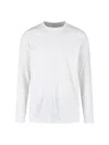 Rick Owens Crew Neck Long Sleeves Plain Design In White
