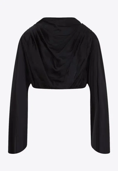 RICK OWENS CLAUDETTE DRAPED TOP