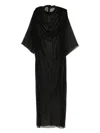 Rick Owens Claudette Gown In Black
