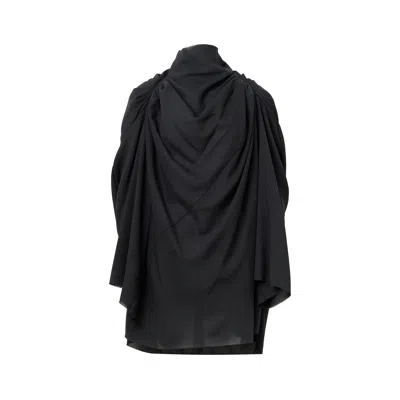 Rick Owens Claudette Mini Wool Sable Top In Multi