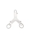 Rick Owens Claw Keychain In Gray