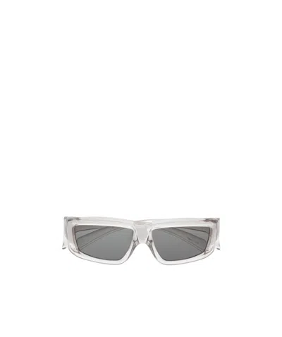 Rick Owens Clear-framed Sunglasses In Gray