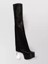 Rick Owens 'clear Heel Platform Knee High Boots'