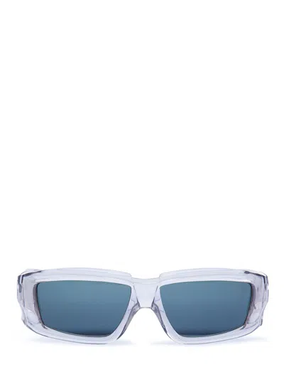 Pre-owned Rick Owens Clear Larry Sunglasses