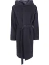 Rick Owens Tower Coat In Blue