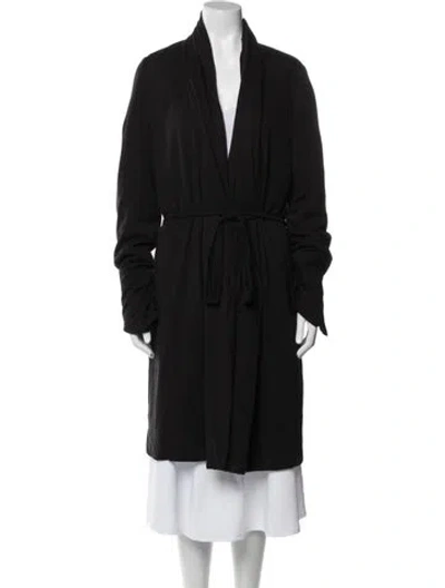 Pre-owned Rick Owens Coat In Black