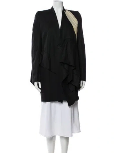 Pre-owned Rick Owens Coat In Black