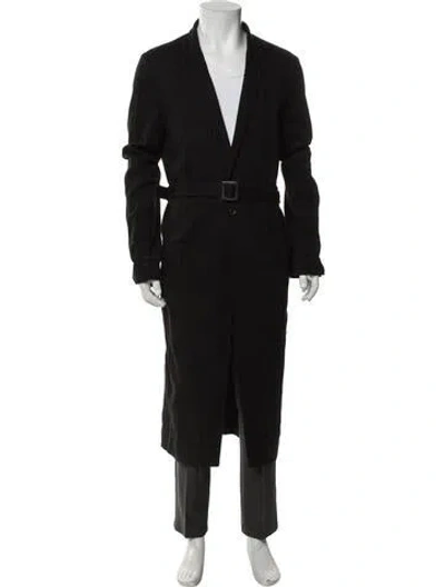 Pre-owned Rick Owens Coat In Black